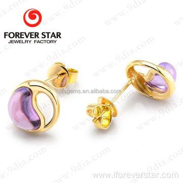 Light Weight Simple Gold Earring Designs for Women